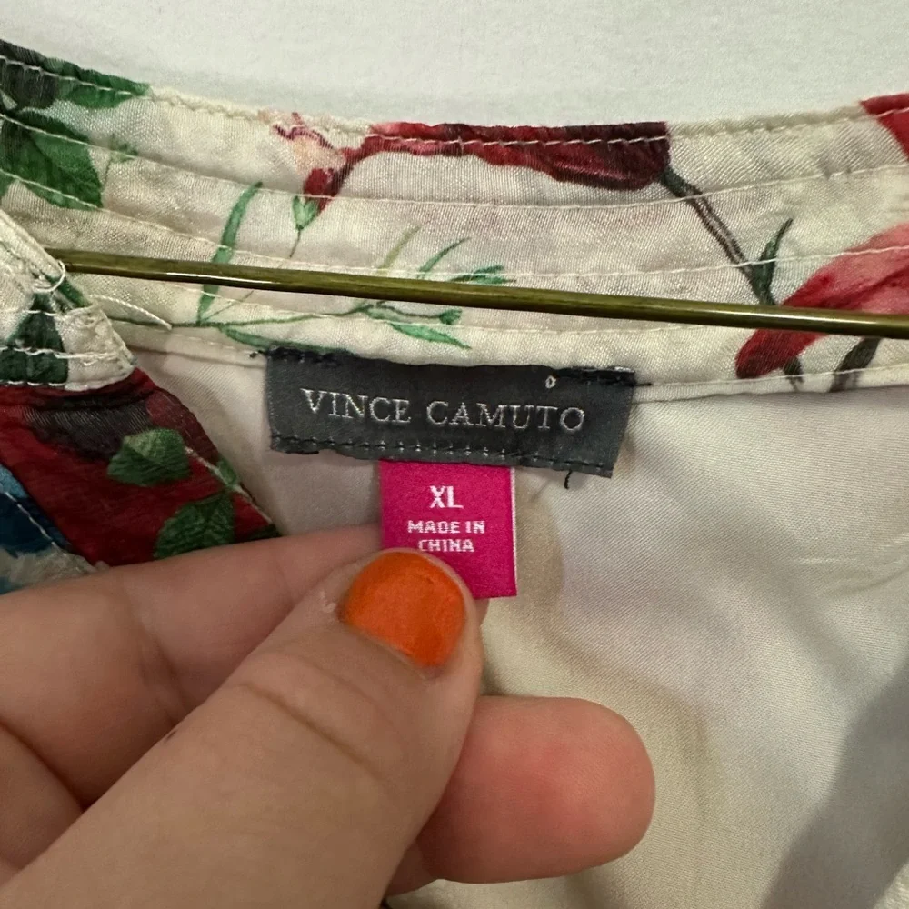 Vince Camuto Multicolor Floral Italian Dress size XL - Picture 2 of 9